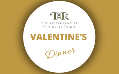 Valentine’s Dinner Menu~ The Restaurant at Peninsula Ridge